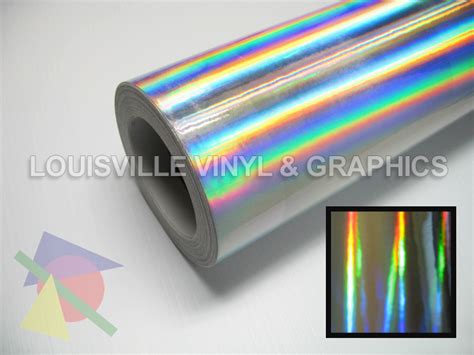 25 Wide Silver Holographic Vinyl Sign Film Roll Ebay