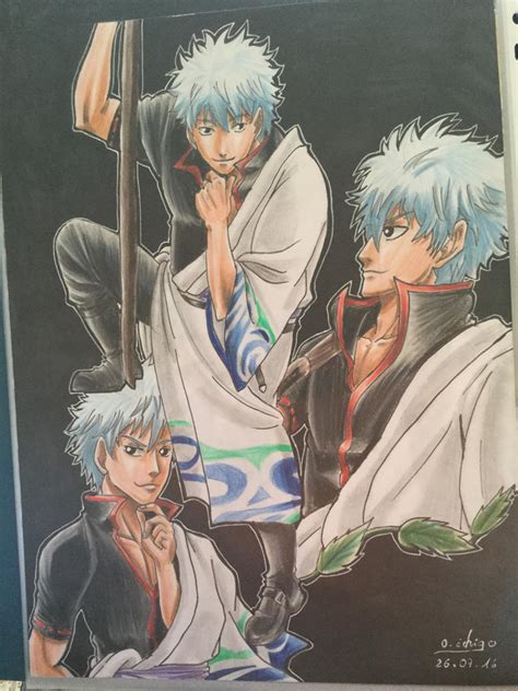 Draw Sakata Gintoki Gintama By 0 Ichigo On Deviantart