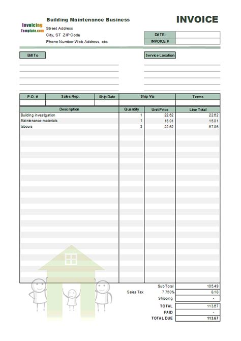 Housing Society Maintenance Bill Format In Excel Editor