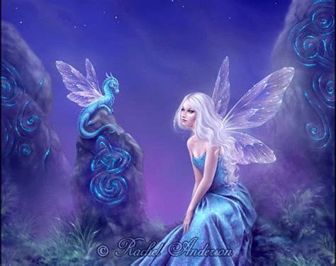 Blue Moon Fairy Art Print Birth Of A Star Etsy Fairy Paintings