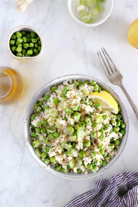 Healthy Cauliflower Rice With Peas Dels Cooking Twist