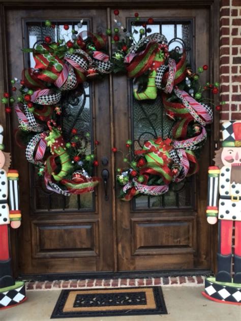 Jumbo Wreath For Double Door 🌲 Large Christmas Wreath Christmas