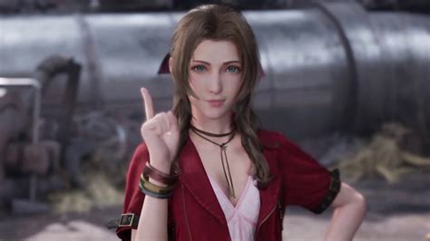 Ff7 Remake Aerith Being Cute Youtube