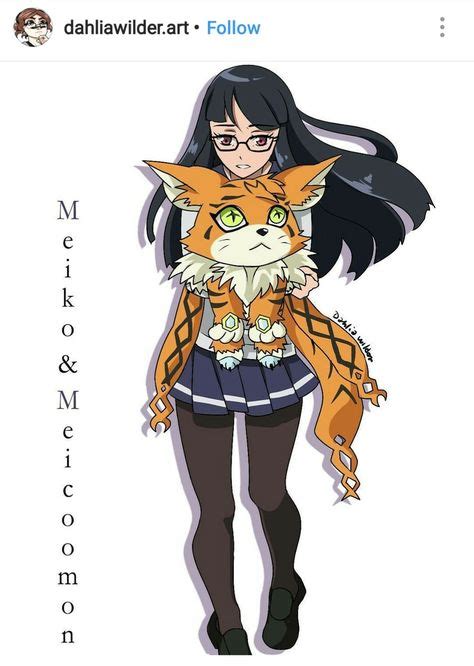 Meiko Mochizuki Digimon Adventure Tri Meicoomon Glasses High School Girl