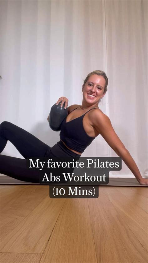 My Favorite Pilates Abs Workout 10 Mins Try This With A Ball Or A Pillow Abs Workout