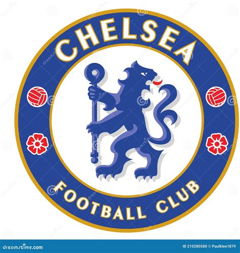 Chelsea Football Club Logo Editorial Illustrative On White Background Editorial Image