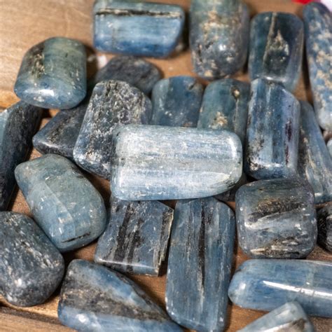 Blue Kyanite Tumbled The Crystal Council