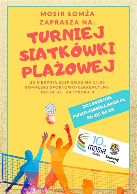 Turniej Siatkówki Plażowej MOSiR Łomża 2019 turnieje plażówki Łomża
