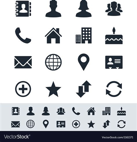 Contact Icon Vector 421216 Free Icons Library