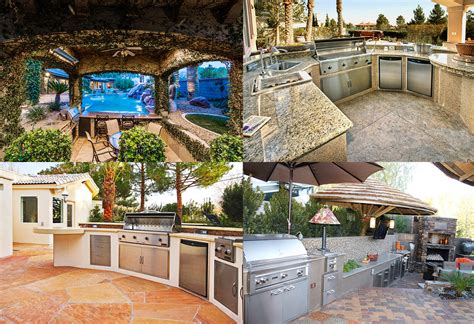 Sleek outdoor kitchen appliances, contemporary lighting and storage accessories with sleek finishes are signature elements of a modern backyard kitchen space. Outdoor Kitchens for Luxury Living in Warm Climates ...