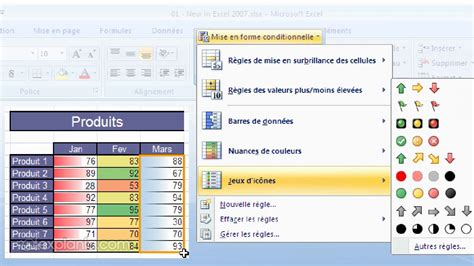 Excel 2007 Tutoriel 3 Mise En Forme D Un Tableau Youtube Riset