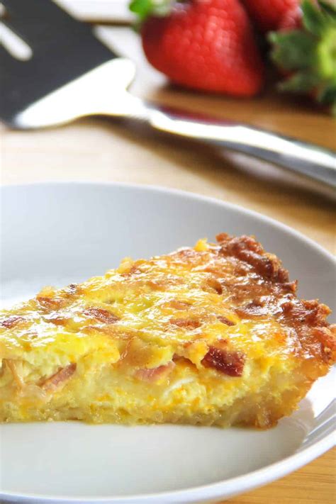 Bacon And Hash Brown Quiche Simply Home Cooked