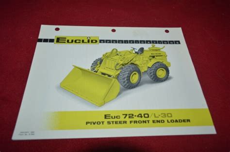 Euclid 72 40 Wheel Loader For Jan 1966 Dealers Brochure Dcpa11 Ebay