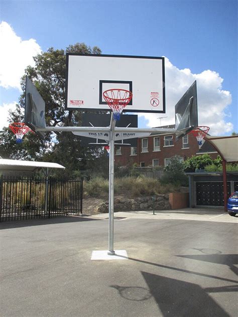 24344 4 Way Basketball Tower 18m Outreaches Truline Australia