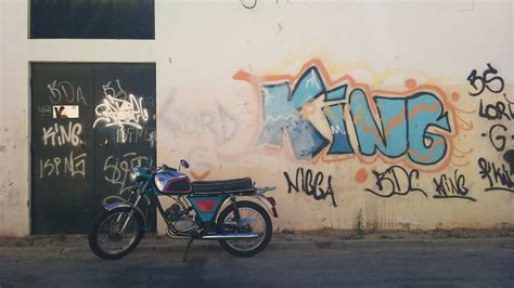 Free Images Road Wall Vehicle Motorcycle Graffiti Cycle Street