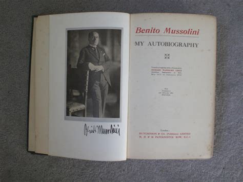 Benito Mussolini My Autobiography By Mussolini Benito Good Hardcover