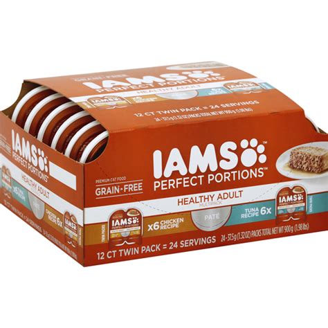 The second ingredient is water. Iams Perfect Portions Cat Food, Premium, Pate, Healthy ...