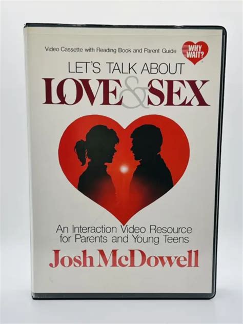 lets talk about love and sex with josh mcdowell educational resource w handbook 18 86 picclick