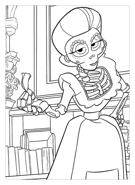 Mamma Imelda From Coco Coloring Pages Free Printable Coloring Pages
