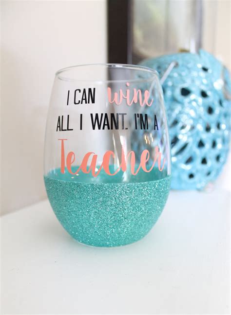 teacher wine glass teacher appreciation t for teacher