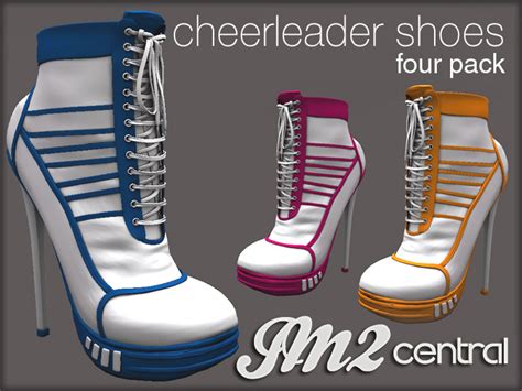 Second Life Marketplace Cheerleader Sexy Shoes 3pack A
