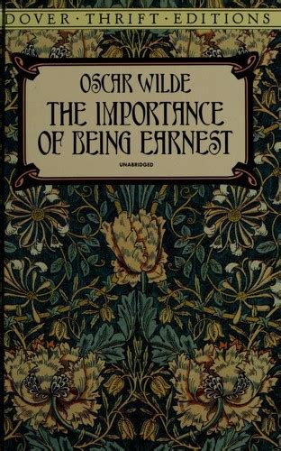 The Importance Of Being Earnest Open Library
