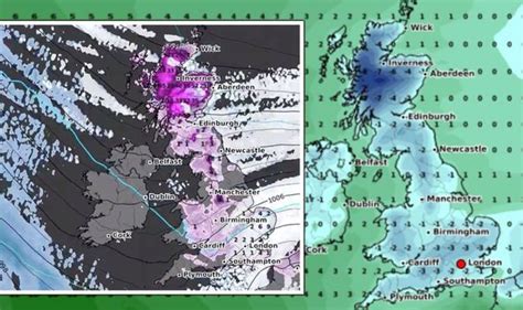 Uk Snow Map Ferocious Scandinavian Freeze To Unleash Blizzard Hell In