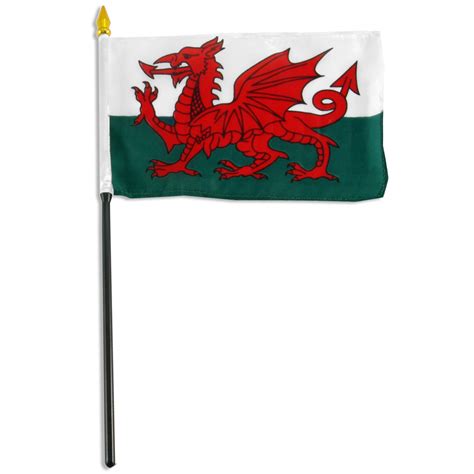 Wales 4in X 6in Polyester Flag