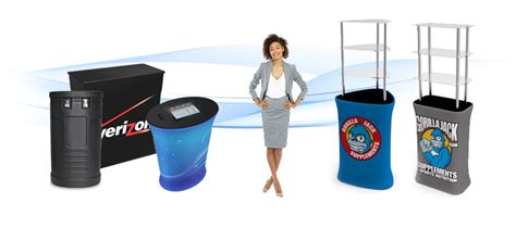 Trade Show Cases And Podiums Display Overstock Exhibit Materials