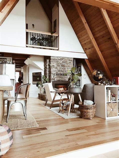 Maybe you would like to learn more about one of these? boho-styled A frame cabin #A-frameCabin | Modern cabin ...