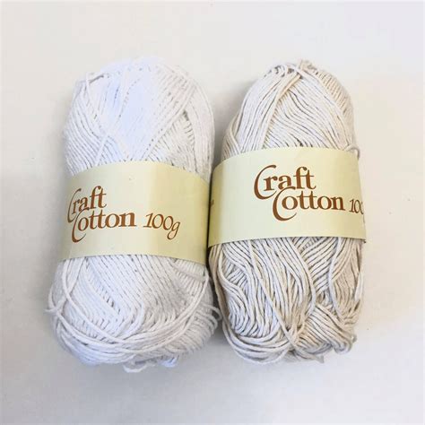 Craft Cotton Yarn Double Knit Dishcloth Cotton Natural Unbleached White Knitting Crochet Cotton