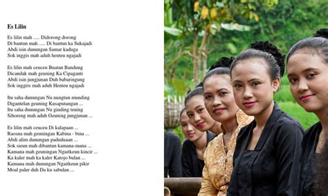 Lirik Lagu Es Lilin Lagu Daerah Jawa Barat Lengkap Dengan Makna