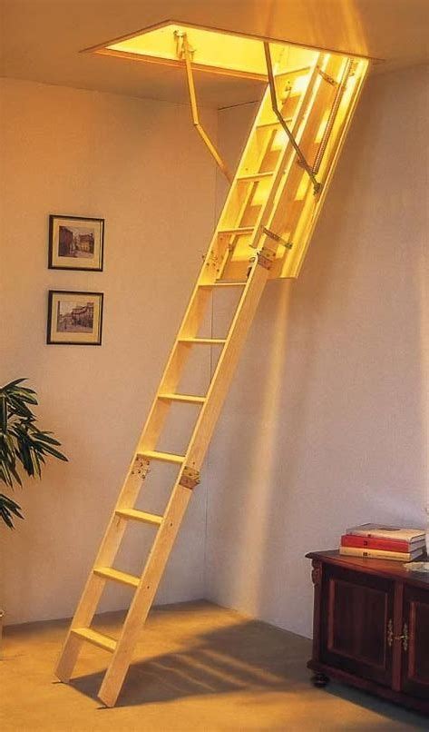 An Attic Ladder Is A Retractable Stairs That Takes Down From The