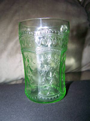 Depression Glass Green Tumbler Juice Federal Patrician Antique Price