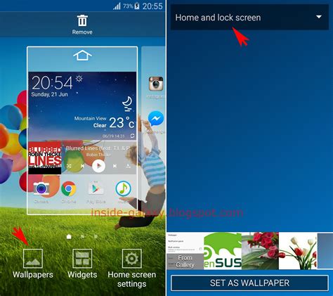 Inside Galaxy Samsung Galaxy S4 How To Change Home And Lock Screens