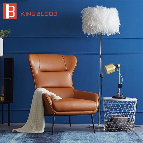 Living Room Chair High Back Designer Relax Leisure Pu Leather Chair