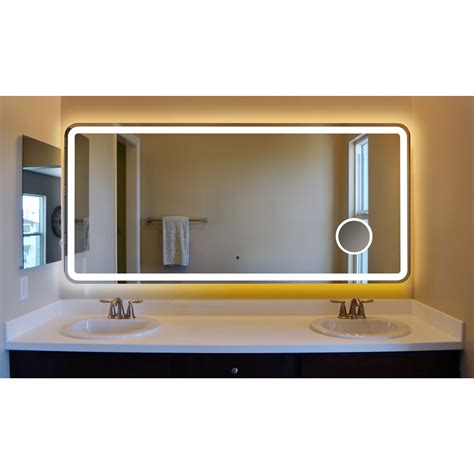 Istripmf 72x32 Inch Bathroom Led Vanity Mirror With Rgb Lights Color