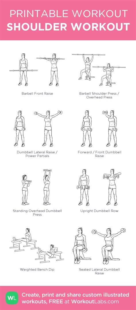 SHOULDER WORKOUT Shoulder Workout Shoulder Exercises Physical Therapy Barbell Workout