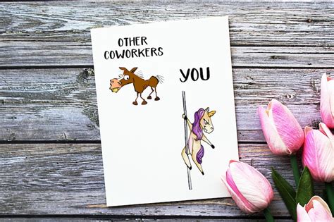 Funny Farewell Card For Coworker Thank You Card For Work Etsy