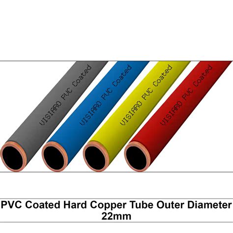 Visiaro Pvc Coated Hard Copper Tubes With Od 22 Mm Pvc Coated Copper