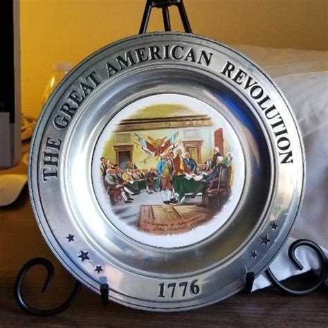 Plate American Bicentennial Collection 1776 1976 Washington Etsy