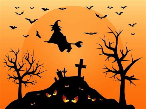 Download Halloween Cemetery Vector Art & Graphics | freevector.com