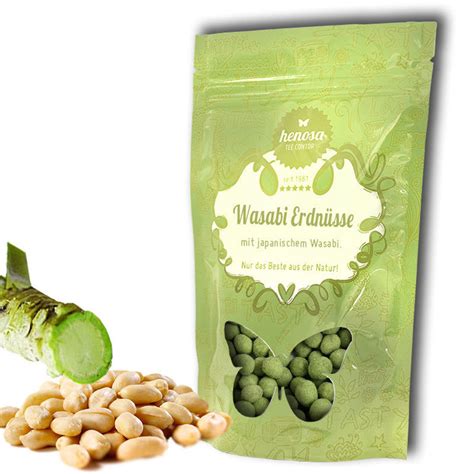 Sie ist ideal zum knabbern und geniessen für zwischendurch geeignet. Wasabi Nüsse - Henosa - Plantanas Group GmbH