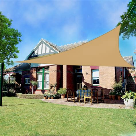 Sun shade sails are an easy and economical way to shade your outdoor living areas compared to building or buying a permanent structure. Sun Shade Sail Garden Patio Sunscreen Awning Canopy 98% UV ...