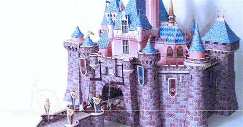 Construct Disneylands Iconic Sleeping Beauty Castle In Paper Model