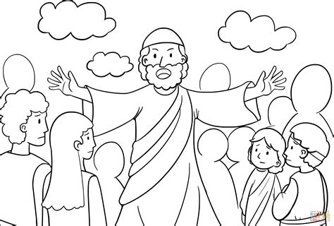 Moses Speaking To The Israelites Coloring Page Free Printable