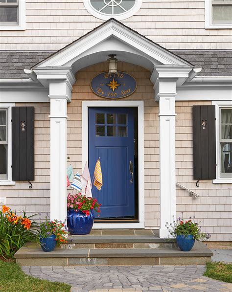 Light Blue Front Door