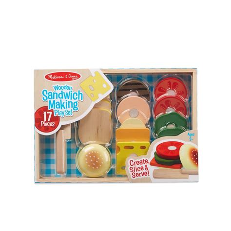 Melissa And Doug Sandwich Making Set Wooden Play Food Play Food And