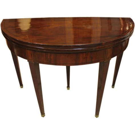 Early 19th C Seymour Federal Serpentine Card Table At 1stdibs