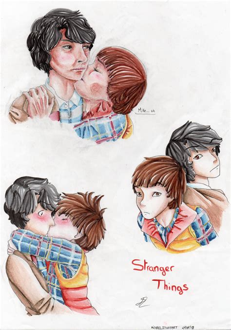 Stranger Things Mike Wheeler X Will Byers By Leadrawingfrench On